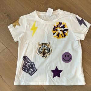 Girl’s Queen of Sparkles LSU T-shirt